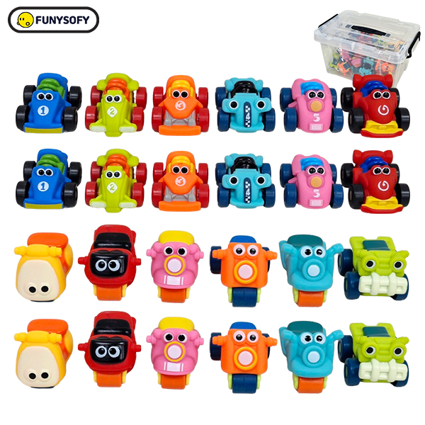 퍼니소피 캐릭터 레이싱 자동차 & 오토바이 세트 24p (온라인판매금지)