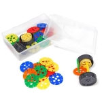 왕 꽃잎 블럭 60p + 바퀴블럭 4p (선물용)