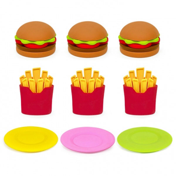 소프트 해피밀 햄버거 감자칩 세트 + 교구 바구니(대) 1개 (색상랜덤)