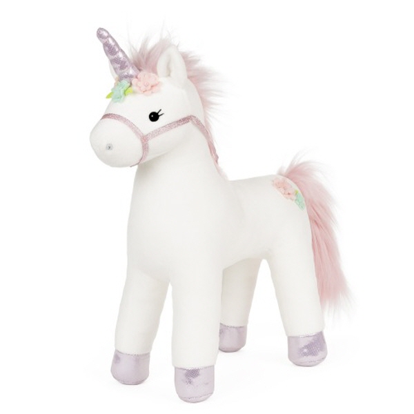 건드 백합장미꽃 유니콘 인형 38cm