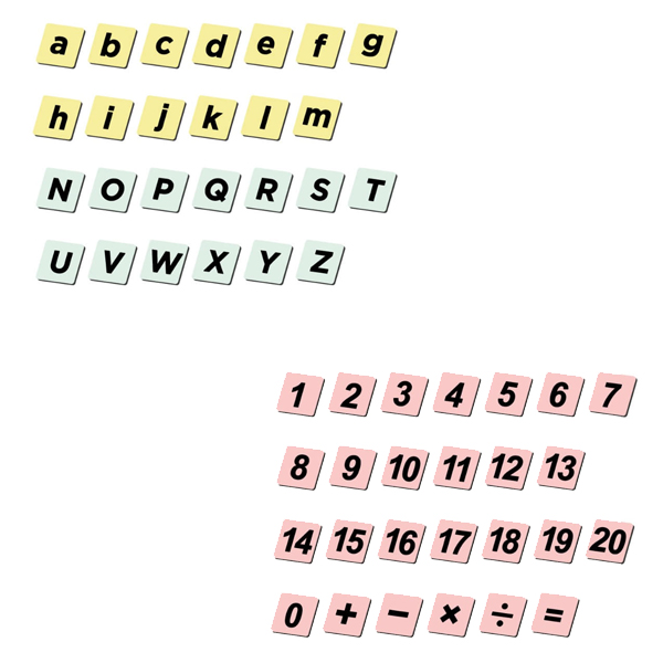 지오맥 매직 큐브 알파벳&숫자조각