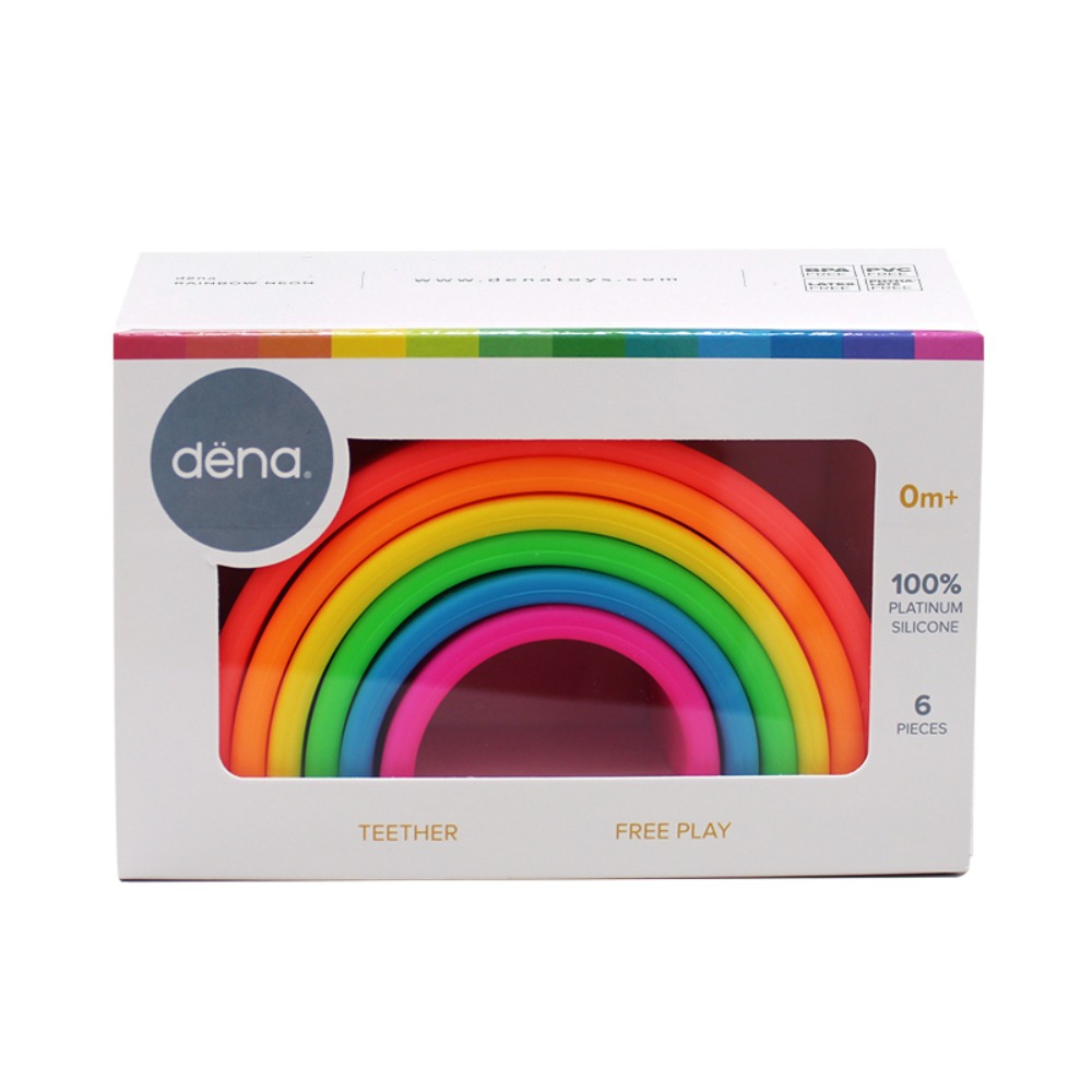 데나 소프트 실리콘 레인보우 블록(네온)