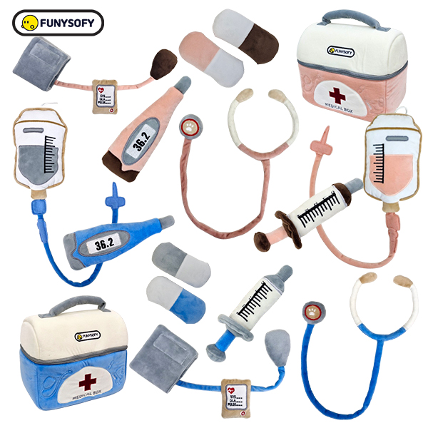 [우리동네 함께 모음전] [본사] 퍼니소피 말랑 폭신 헝겊 의사 병원놀이