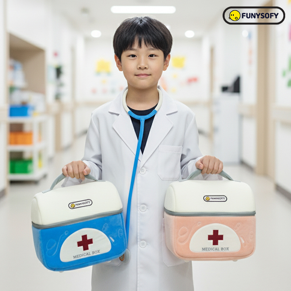 [우리동네 함께 모음전] [본사] 퍼니소피 말랑 폭신 헝겊 의사 병원놀이