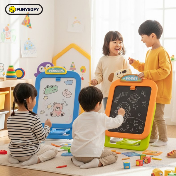[본사] 퍼니소피 애니멀 마그네틱 2in1 매직 드로잉 보드