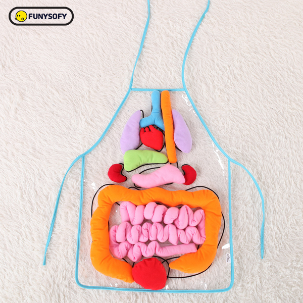 [본사] 퍼니소피 헝겊 신체 해부 모형 앞치마