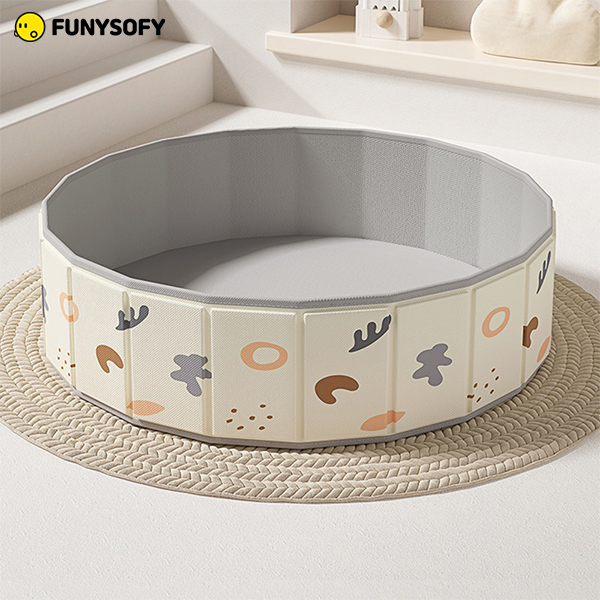 퍼니소피 접이식 원형 볼풀 플레이 매트