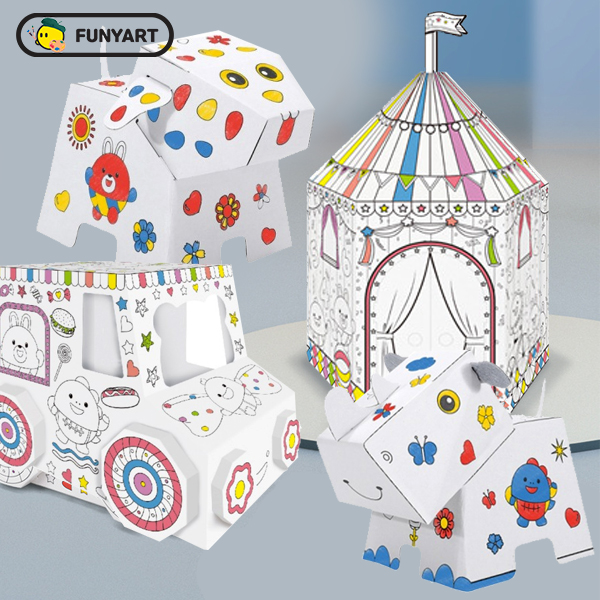 [본사] 퍼니아트 종이 만들기 색칠 시리즈