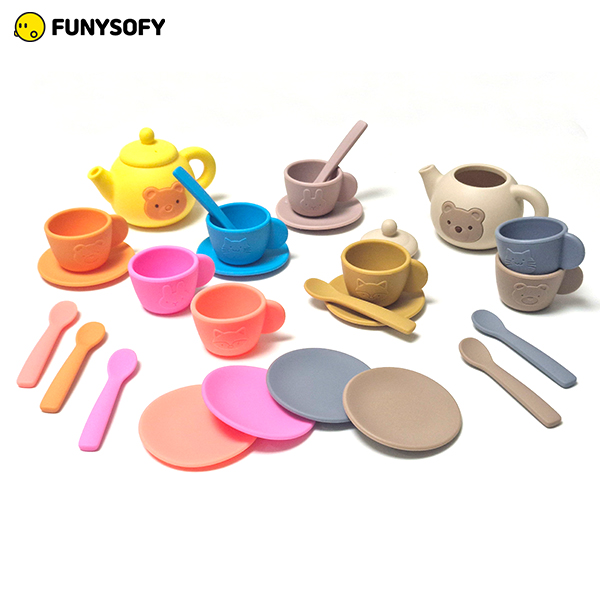 퍼니소피 실리콘 곰돌이 찻잔 세트 (보관함 포함)