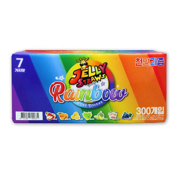 레인보우 대용량 젤리스트로우 5.79kg 300입 어린이 유아 간식 과일맛 얼려먹는 쭈쭈바