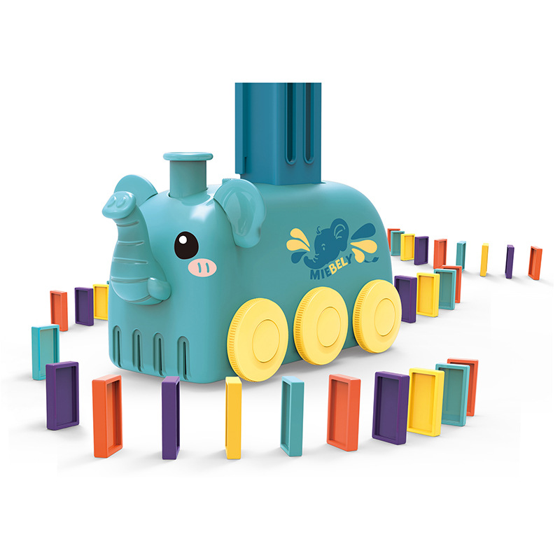 [산타가 준비한 크리스마스 기획전][본사] 자동 동물 기차 도미노 80p