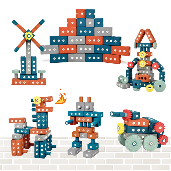 [본사] 슈퍼 핀 회전 자석 벽돌 블록 112p