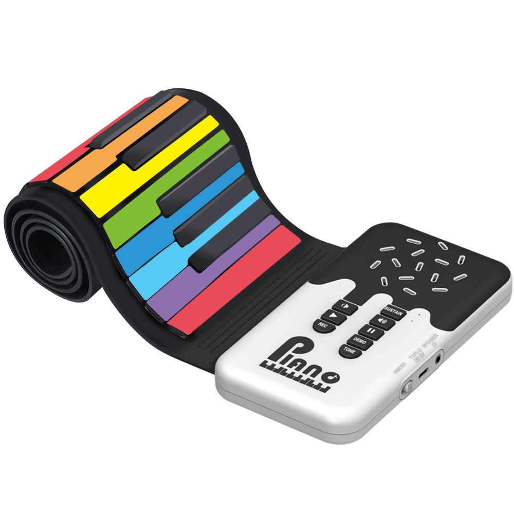 무선 접이식 디지털 핸드 롤 피아노