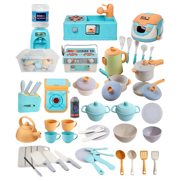 고급 파스텔 쿠킹 종합 소꿉놀이풀세트